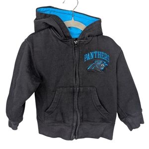 Carolina Panthers Toddler Hoodie 3T | NFL Team Apparel Full Zip Sweatshirt